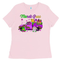 Bubblegum Pink mardi gras truck gnome Ladies Tee - JahusDesignShop