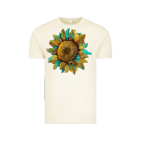 Vintage Arctic sunflower with leopard and turquoise Vintage Tee - Artiststas