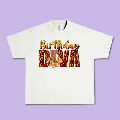 Birthday Diva Urban Heavy Tee Designed By Nancycooperartshop