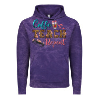 Cloud Purple coffee teach repeat Vintage Hoodie - BundleAndBundleShop