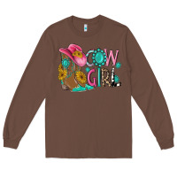 Chestnut cow girl western boots Long Sleeve Tee - MaliasSmallBusiness