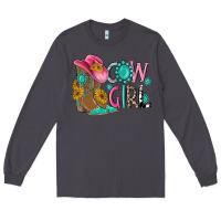 Smoke cow girl western boots Long Sleeve Tee - MaliasSmallBusiness