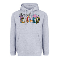 Heather Grey Blessed Teacher Heavyweight Hoodie - Bettercallsaul