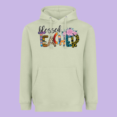 Blessed Teacher Heavyweight Hoodie Designed By Bettercallsaul