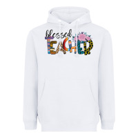 White Blessed Teacher Heavyweight Hoodie - Bettercallsaul