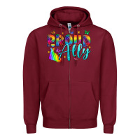 Burgundy Western Proud Ally Zipper Hoodie - BundleAndBundleShop