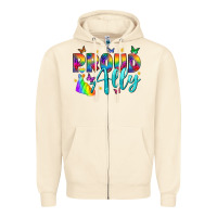 Sandshell Western Proud Ally Zipper Hoodie - BundleAndBundleShop