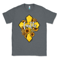 Charcoal Heather faith childhood cancer Classic Tee - Jasminsmagicworld