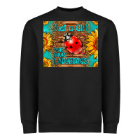Black just a girl who loves ladybugs Heavyweight Sweatshirt - LillyAllenDesigns