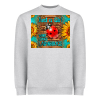 Heather Grey just a girl who loves ladybugs Heavyweight Sweatshirt - LillyAllenDesigns
