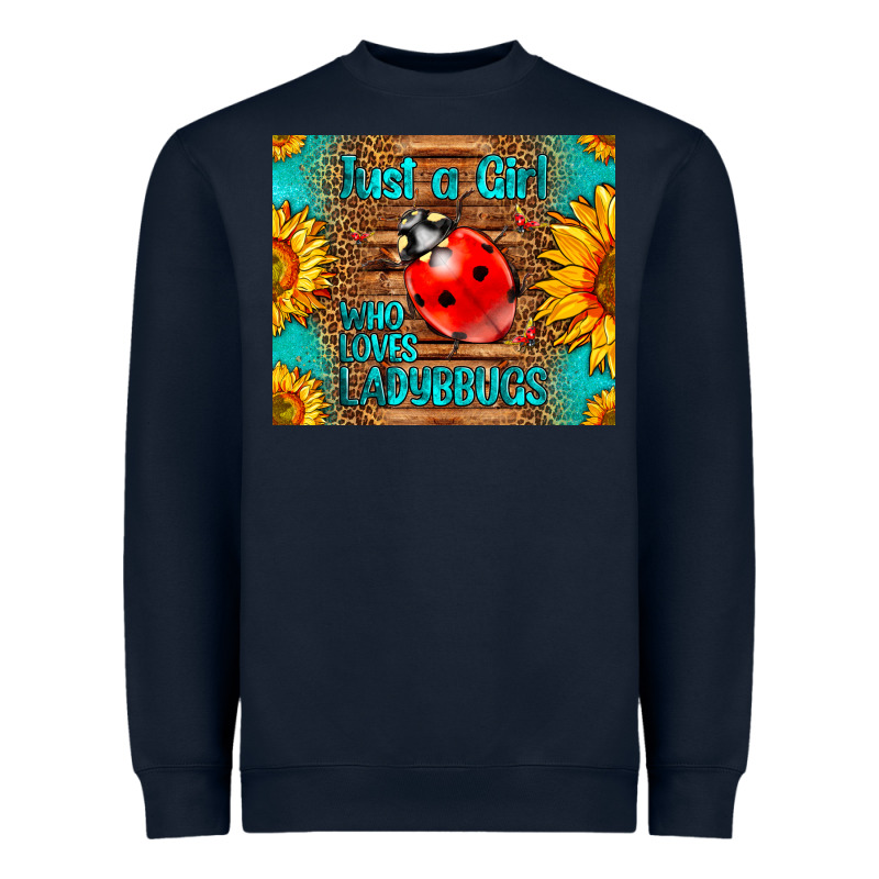 Just A Girl Who Loves Ladybugs Heavyweight Sweatshirt by LillyAllenDesigns | Teevron