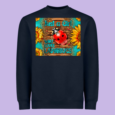 Just A Girl Who Loves Ladybugs Heavyweight Sweatshirt Designed By Lillyallendesigns