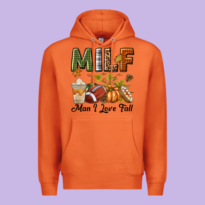 Milf Man I Love Fall Premium Hoodie Designed By Texasbilliewilder