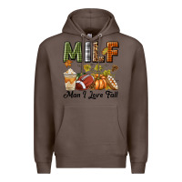 Coffee Milf Man I Love Fall Premium Hoodie - texasbilliewilder