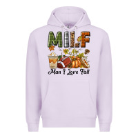 Lilac Milf Man I Love Fall Premium Hoodie - texasbilliewilder
