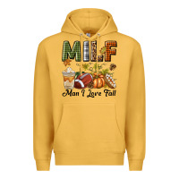Mustard Milf Man I Love Fall Premium Hoodie - texasbilliewilder