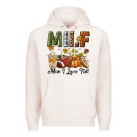 Pale Pink Milf Man I Love Fall Premium Hoodie - texasbilliewilder