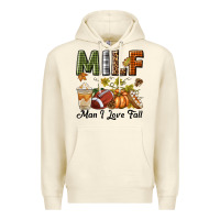Sandshell Milf Man I Love Fall Premium Hoodie - texasbilliewilder