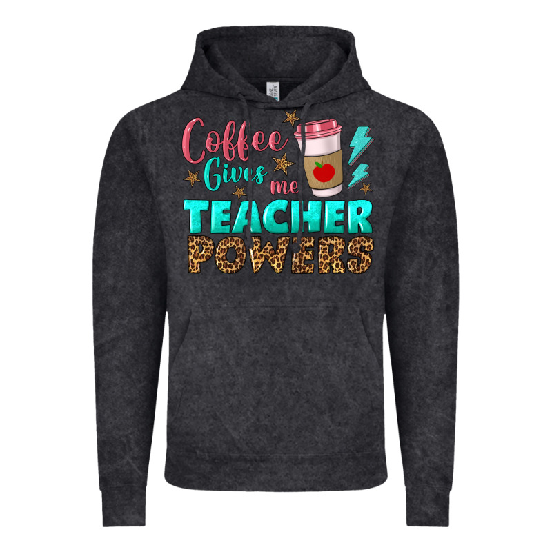 Coffee Gives Me Teacher Powers Vintage Hoodie by BundleAndBundleShop | Teevron