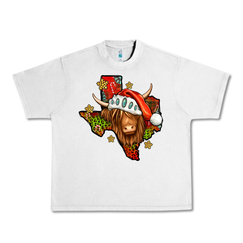 Shaggy Cow Texas Christmas Urban Heavy Tee by Jasminsmagicworld | Teevron