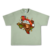Oil Green Shaggy cow Texas Christmas Urban Heavy Tee - Jasminsmagicworld