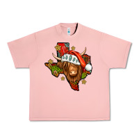 Salmon Shaggy cow Texas Christmas Urban Heavy Tee - Jasminsmagicworld