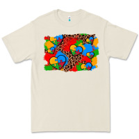 Bone autism heart background Premium Tee - AdoDesignShop