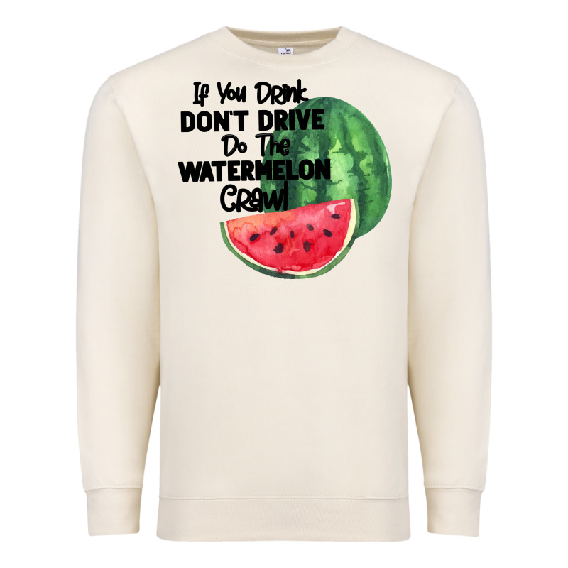 Watermelon Crawl Premium Sweatshirt by Bettercallsaul | Teevron