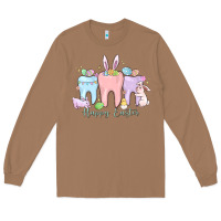 Toasted Coconut happy easter teeth Long Sleeve Tee - MaliasSmallBusiness