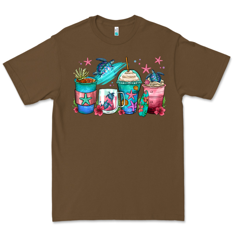 Turtle Coffee Cups Premium Tee by Zillion Design Studio | Teevron