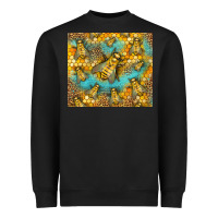 Black Bumble Bees Heavyweight Sweatshirt - LillyAllenDesigns