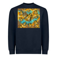 Navy Bumble Bees Heavyweight Sweatshirt - LillyAllenDesigns