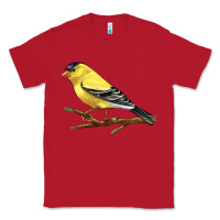 Red American Goldfinch Classic Tee - LillyAllenDesigns