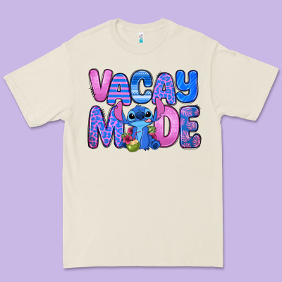 Vacay Mode Stitch Premium Tee Designed By Zillion Design Studio