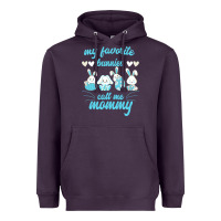 Plum My Favorite Bunnies Call Me Mommy Heavyweight Hoodie - Bettercallsaul