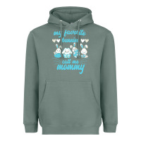Sage My Favorite Bunnies Call Me Mommy Heavyweight Hoodie - Bettercallsaul