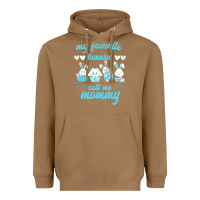 Toasted Coconut My Favorite Bunnies Call Me Mommy Heavyweight Hoodie - Bettercallsaul