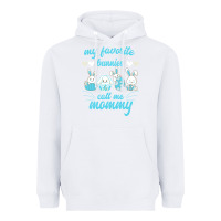 White My Favorite Bunnies Call Me Mommy Heavyweight Hoodie - Bettercallsaul