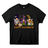 Black happy halloween  gnomies Heavy Core Tee - BarkalooDesign