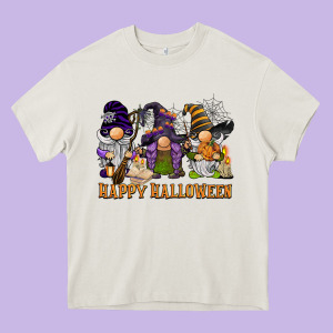 Happy Halloween  Gnomies Heavy Core Tee Designed By Barkaloodesign