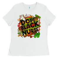 White dope black nurse Ladies Tee - Zillion Design Studio