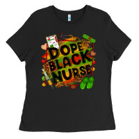 Black dope black nurse Ladies Tee - Zillion Design Studio
