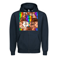 Navy Pride lgbtq fists seamless pattern Zipper Hoodie - BundleAndBundleShop