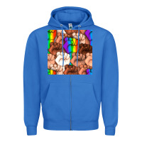 True Royal Pride lgbtq fists seamless pattern Zipper Hoodie - BundleAndBundleShop