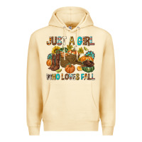 Pina Colada Just a Girl Who Loves Fall Premium Hoodie - texasbilliewilder