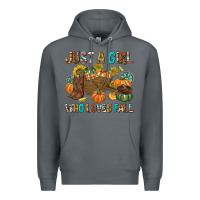 Rock Just a Girl Who Loves Fall Premium Hoodie - texasbilliewilder