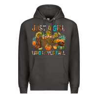 Smoke Just a Girl Who Loves Fall Premium Hoodie - texasbilliewilder
