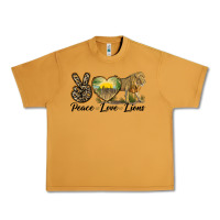 Peanut Butter peace love lions Urban Heavy Tee - LillyAllenDesigns