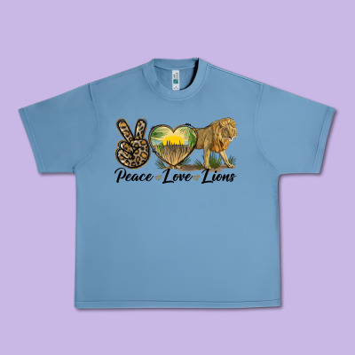 Peace Love Lions Urban Heavy Tee Designed By Lillyallendesigns