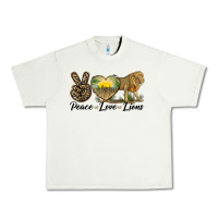 Pistachio peace love lions Urban Heavy Tee - LillyAllenDesigns